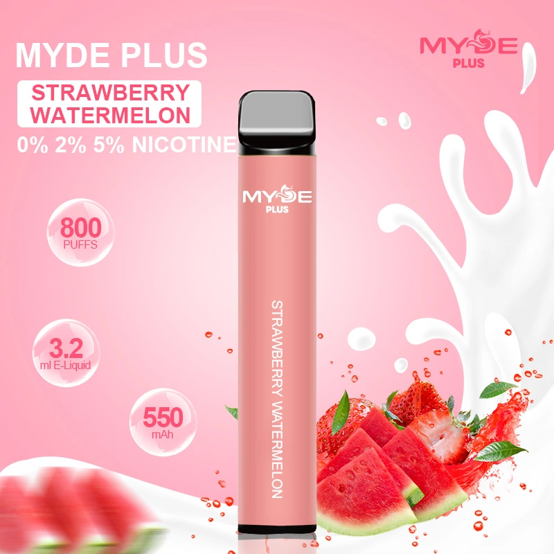 2023 New Coming Myde Multiple Fruity Flavors 800 Puffs 0% 2% 5% Nicotine Disposable Vape Pen