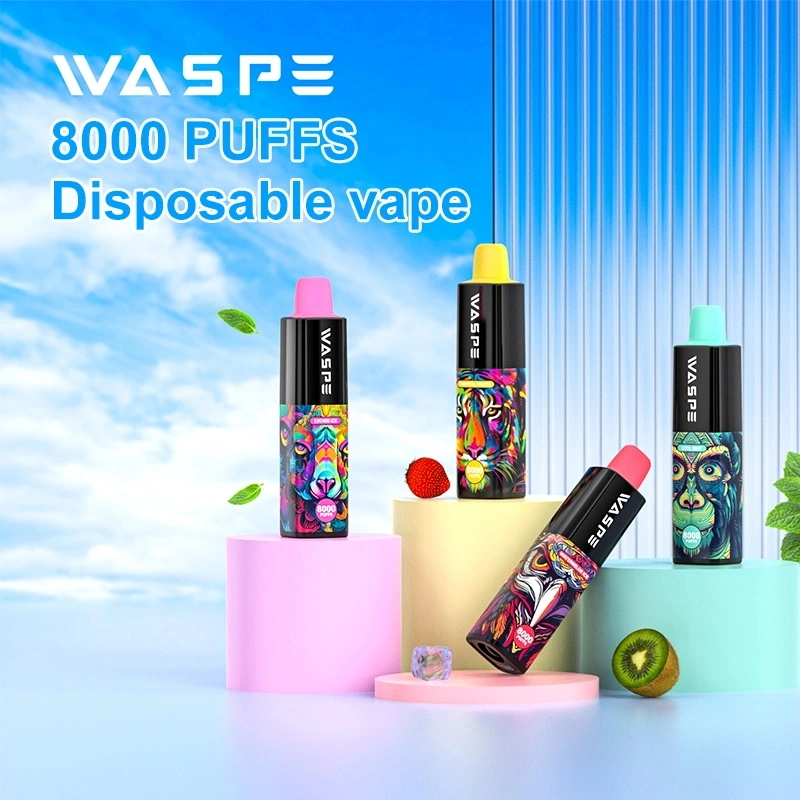 Fruit Flavors Randm Tornado 8000 Puffs Elf Disposable Bar Vape Pen 50mg Flashing RGB LED 850mAh