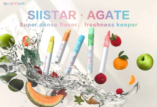 Siistar Novo Vape descartável recarregável com cartucho substituível sabores ricos 600 baforadas