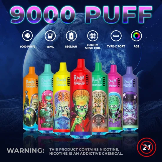 Vape descartável quente Puff Bar Randm Tornado 9000 7000 atacado I Vape