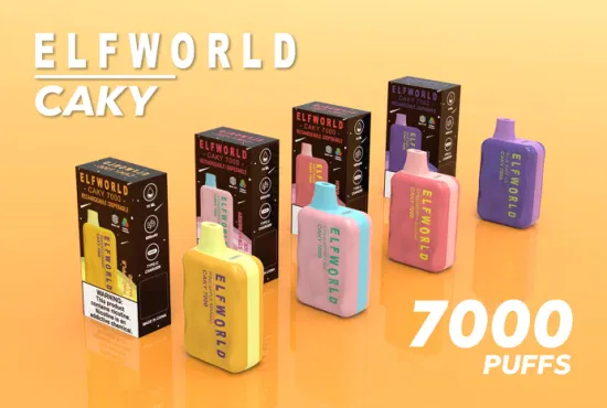 OEM ODM descartáveis ​​por atacado Vapes USA Elf World Caky7000 Puffs